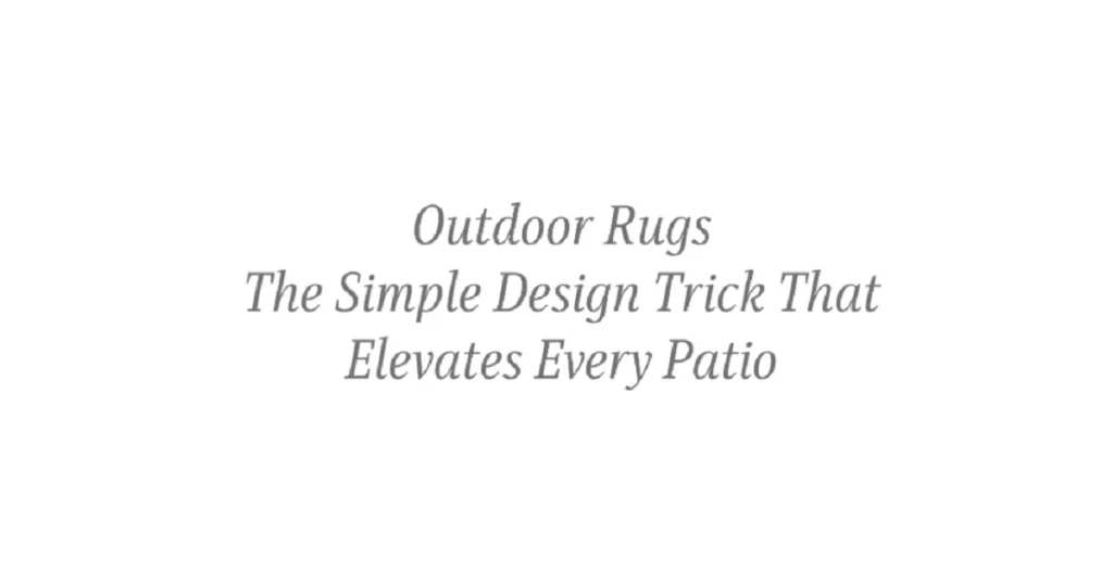 outdoor rugs