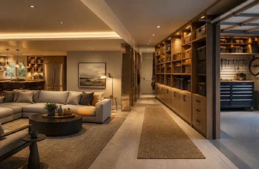 Fluid Transitions: Blending Indoor Comfort with Extended Storage Spaces